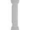 Ekena Millwork 8"W x 40"H Corner Newel Post with Panel, Flat Capital, & Base Trim (Installation kit included) NWL08X40CPF0B0 - alternate 8